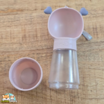 bouteille d'eau portable pour chien avec gamelle intégrée