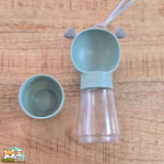 bouteille d'eau portable pour chien avec gamelle intégrée