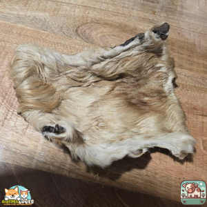Plaque de peau de bœuf avec poils naturelle pour chien – friandise à mâcher longue durée