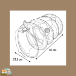 tunnel pour chat Kennedy Flamingo rose