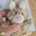 Jouet Tux Flamingo en forme de lapin et de balle en peluche brune pour chat