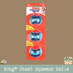 Kong® Jouet Squeezz® Balle Rouge & Bleu en lot de 3