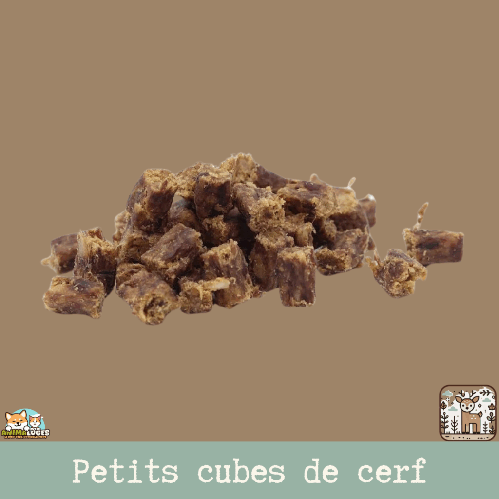 Petit Cube de cerf, friandises idéale pour le dressage et l'éducation