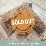 lanières de viande pour chien et chat, montrant la saveur sanglier
