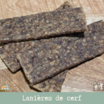 lanières de viande pour chien et chat, montrant la saveur cerf