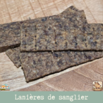 lanières de viande pour chien et chat, montrant la saveur sanglier