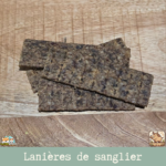lanières de viande pour chien et chat, montrant la saveur sanglier