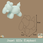 Jouet Effa Flamingo pour chien en forme de chien, cheval ou éléphant. Doux, pastel et ludique : idéal pour les jeux tout en tendresse.