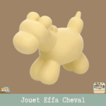 Jouet Effa Flamingo pour chien en forme de chien, cheval ou éléphant. Doux, pastel et ludique : idéal pour les jeux tout en tendresse.