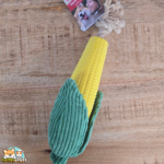 Jouet Seezo Maïs avec corde Flamingo pour chien
