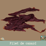 Filets de canard naturels pour chien, tranches séchées riches en viande, sans additifs