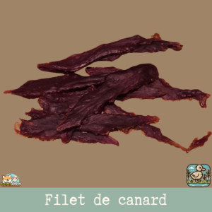 Filets de canard naturels pour chien, tranches séchées riches en viande, sans additifs