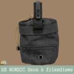 Sac à friandises Trixie BE NORDIC noir – vue de dos