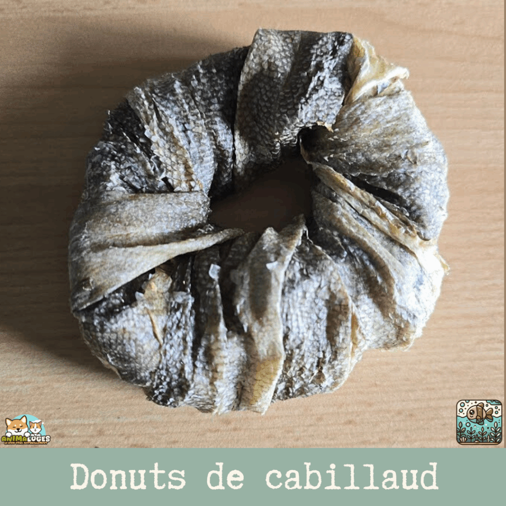 Donuts en peau de cabillaud – friandises naturelles pour chien