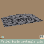 Le Vetbed Boris Rectangle Gris est un tapis polaire confortable et robuste, parfait pour chiots et élevages. Facile à nettoyer, antidérapant et durable, il assure un couchage sain et douillet.