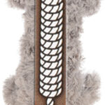 KONG Knots Scrunch Raton laveur Gris avec corde pour chien