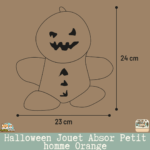 Jouet Halloween Absor Petit homme Orange – peluche 23×9×24 cm