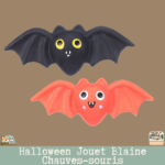 Jouet Chauves-souris Blaine Halloween – couleur noire et orange