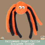 Halloween Jouet Callie Araignée Orange – vue de face