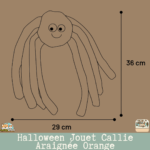 Halloween Jouet Callie Araignée Orange – dimension