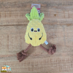 Jouet Flamingo Bubto Ananas jaune avec corde pour chien