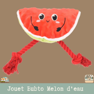 Bubto Melon d’eau rouge avec corde – vue de face
