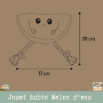 Bubto Melon d’eau rouge avec corde – dimenssion
