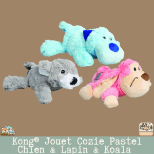 Kong® Jouet Cozie Pastel Chien & Lapin & Koala