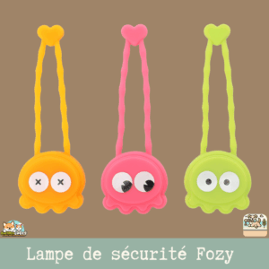 Lampe de sécurité Fozy couleur orange en silicone LED