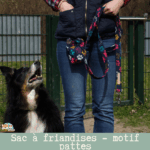 Sac à friandises pour chien « Paw Pattern » – treat pouch imperméable