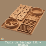 tapis d'alimentation et de léchage, un moyen d'occuper son chien et de l'amuser pendant les repas