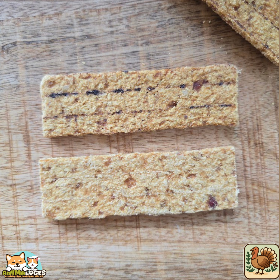 Lanières de viande de dinde séchées naturelles pour chien et chat – friandises