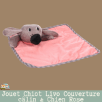 Flamingo Livo Couverture câlin Rose — vue de face du doudou