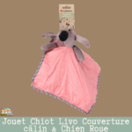 Flamingo Livo Couverture câlin Rose — vue de face du doudou