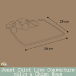 Flamingo Livo Couverture câlin Rose — vue de face du doudou