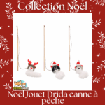 Jouet Drida Noël Flamingo – tige en bois avec figurine