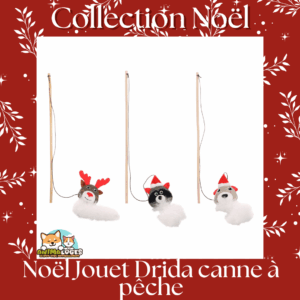 Jouet Drida Noël Flamingo – tige en bois avec figurine