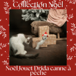 Jouet Drida Noël Flamingo – tige en bois avec figurine