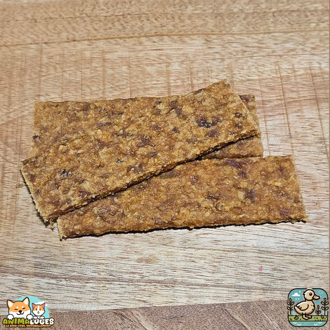 Lanières de viande de canard séchées naturelles pour chien – friandises