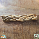 Peau d’agneau tressée séchée naturelle pour chien – friandise à mâcher
