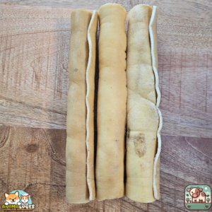 Peau de bœuf roulée séchée naturelle pour chien – friandise à mâcher