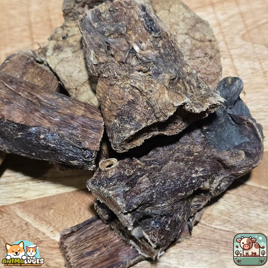 Poumons de bœuf séchés naturels pour chien – friandises riches en protéines