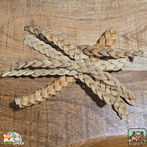 Tresse en peau de buffle naturelle pour chien – friandise de mastication longue durée