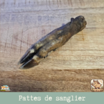 Patte de sanglier séchée naturelle pour chien – friandise robuste à mâcher