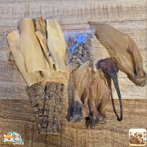 Box Gibier pour chien – assortiment de friandises naturelles cerf sanglier chevreuil