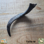 Corne de chèvre naturelle pour chien – friandise à mâcher en tailles S et M