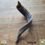 Corne de chèvre naturelle pour chien – friandise à mâcher en tailles S et M