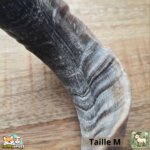 Corne de chèvre naturelle pour chien – friandise à mâcher en tailles S et M