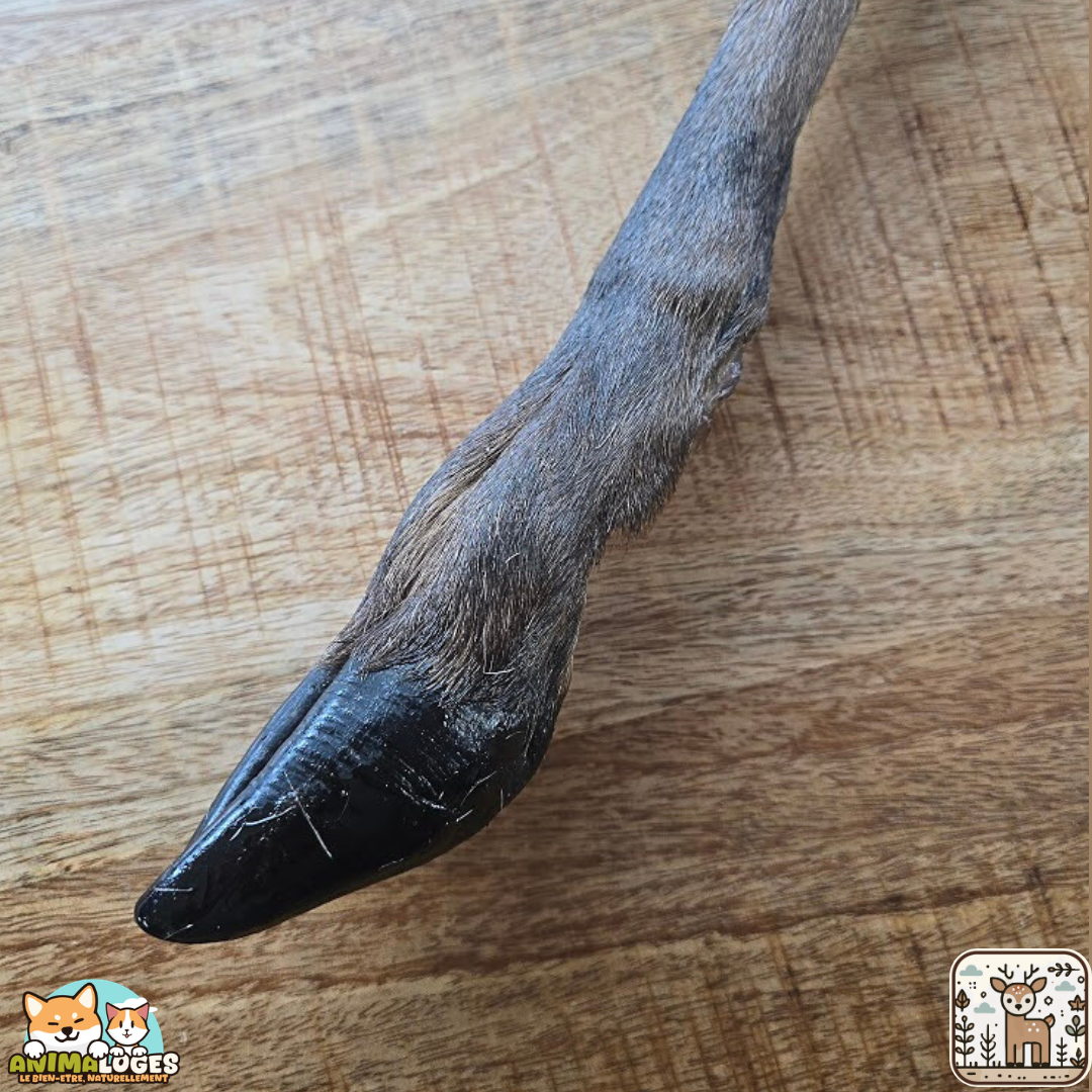 Patte de cerf séchée naturelle pour chien – friandise à mâcher riche en protéines