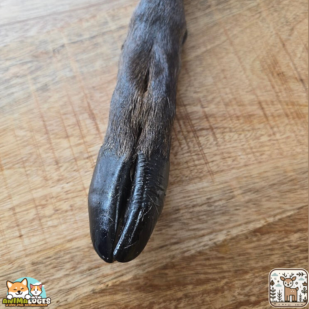 Patte de cerf séchée naturelle pour chien – friandise à mâcher riche en protéines